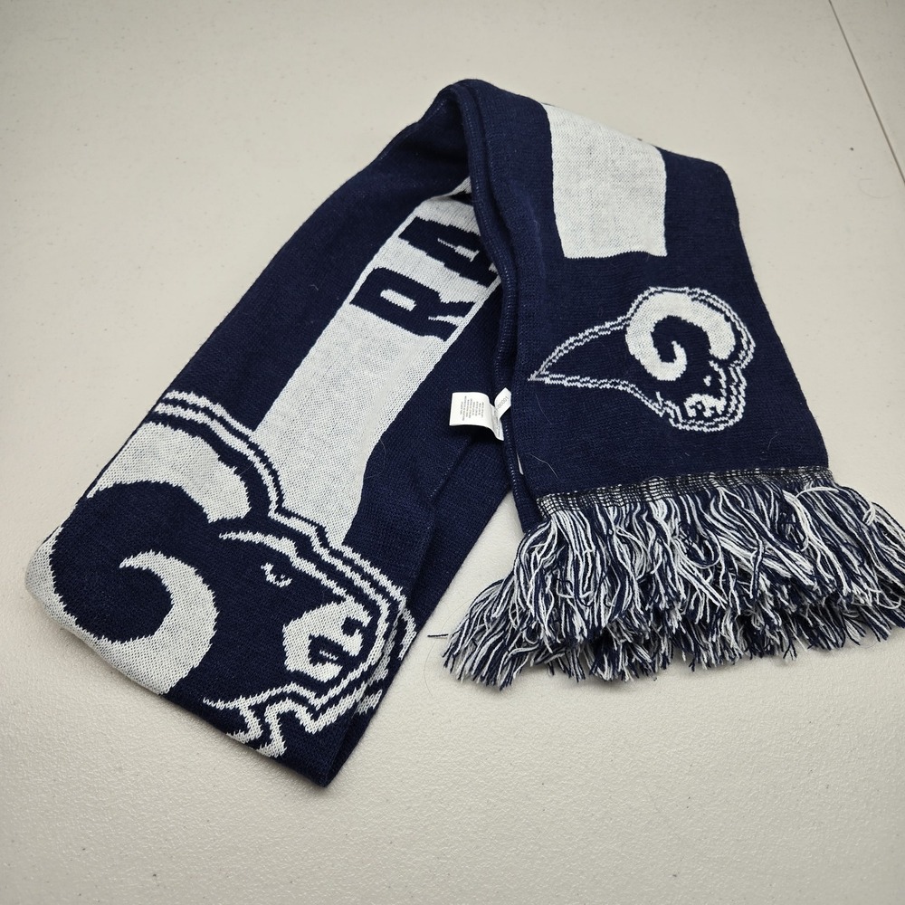 Los Angeles Rams Unisex Scarf ONE SIZE Blue Forever‎ Collectibles Fringe Knit